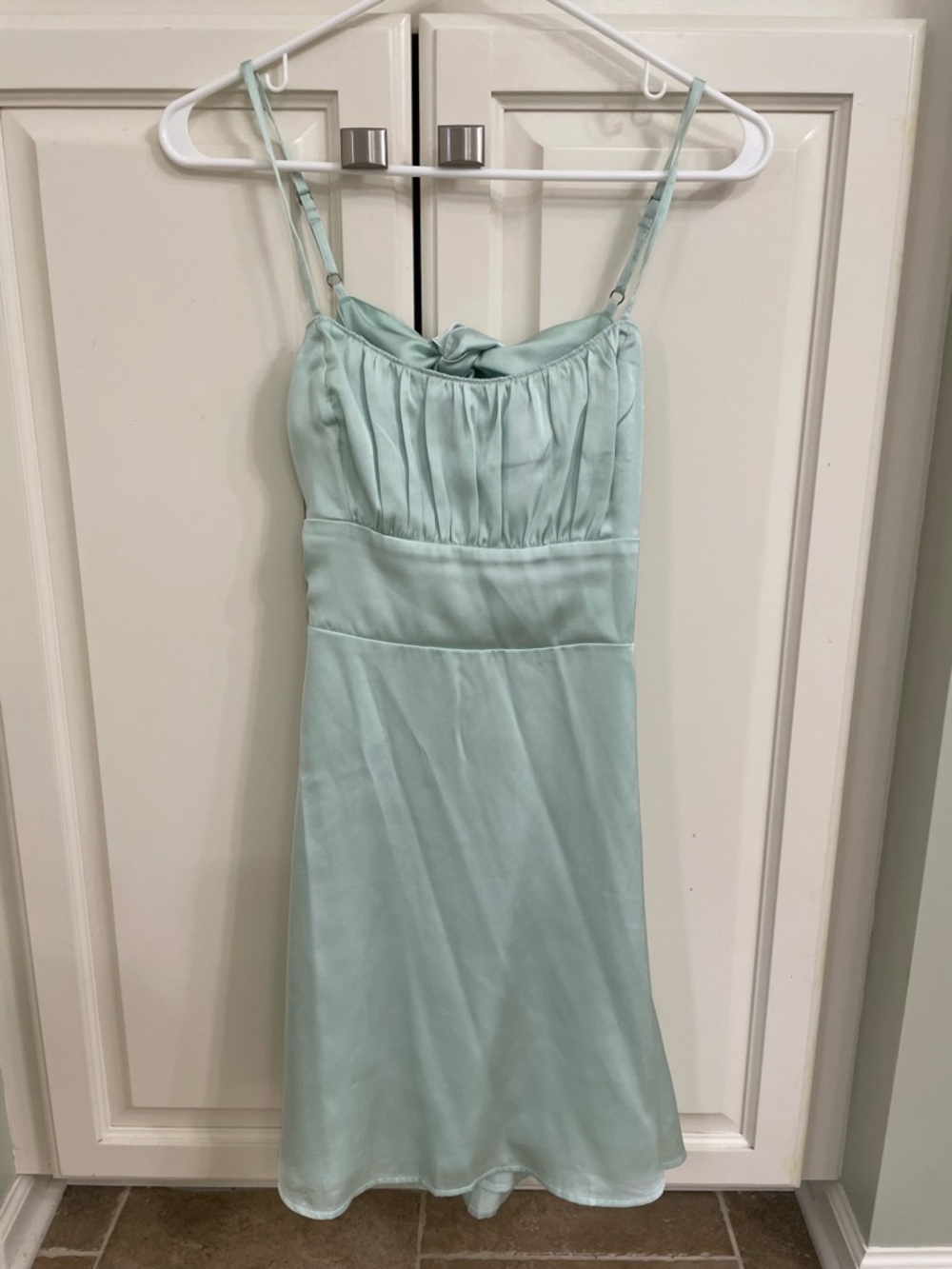 Hollister Aqua Satin Dress